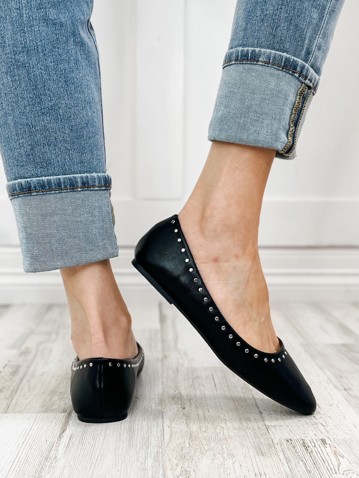 Corkys Just In Time Black Flats