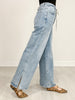 Comfort Stretch Wide Leg Denim with Drawstring Waist