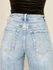 Comfort Stretch Wide Leg Denim with Drawstring Waist