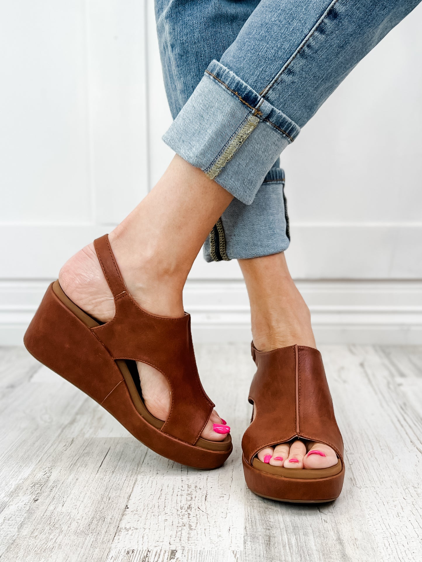 Corkys ALL Carley Wedge in Bourbon Shoe