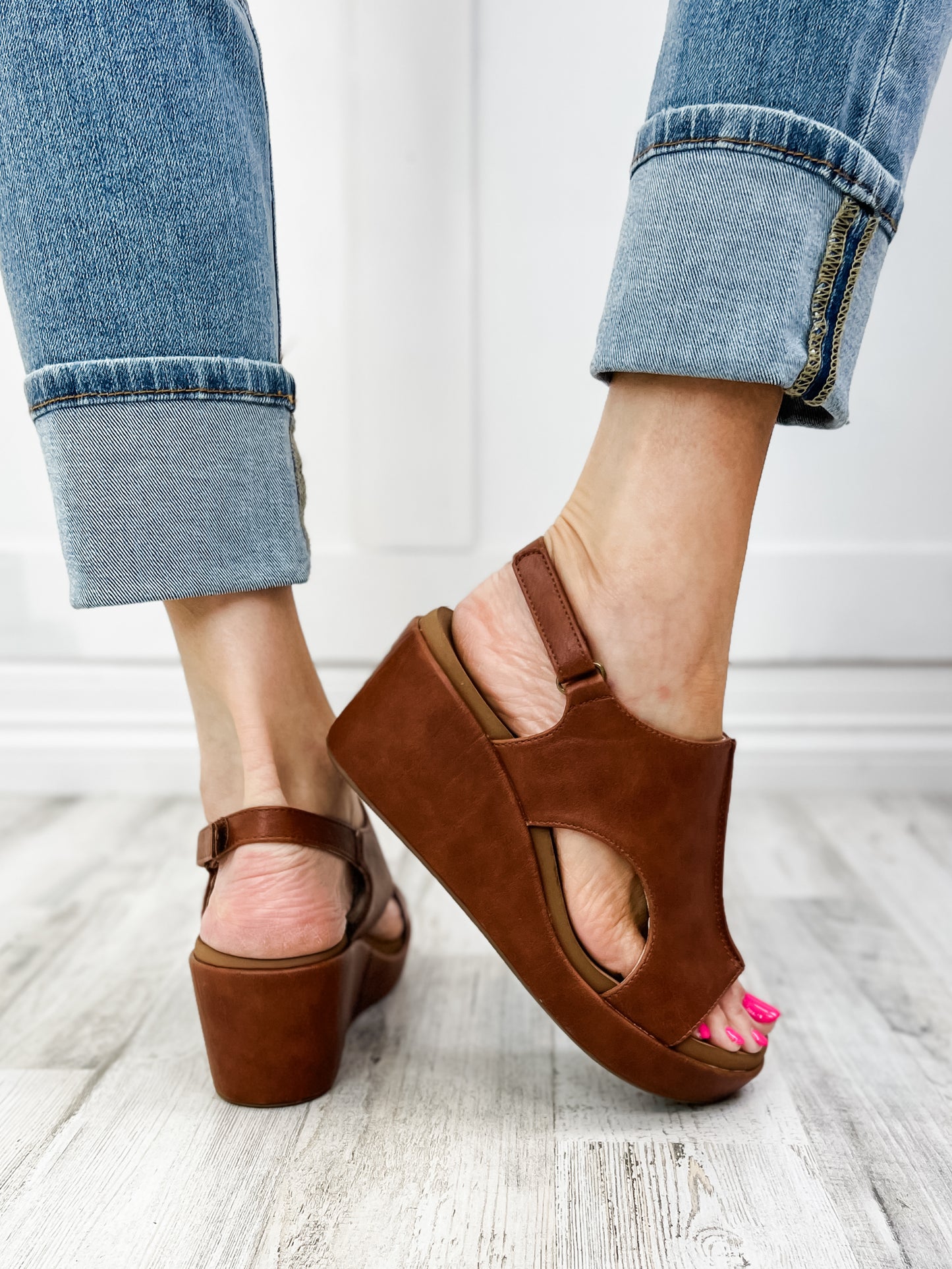 Corkys ALL Carley Wedge in Bourbon Shoe