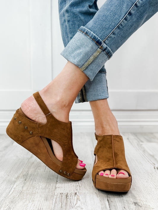 Corkys Carley Wedge in Tobacco Bronze Shoe