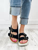 Corkys Rumor Has it Black Macrame Sandal