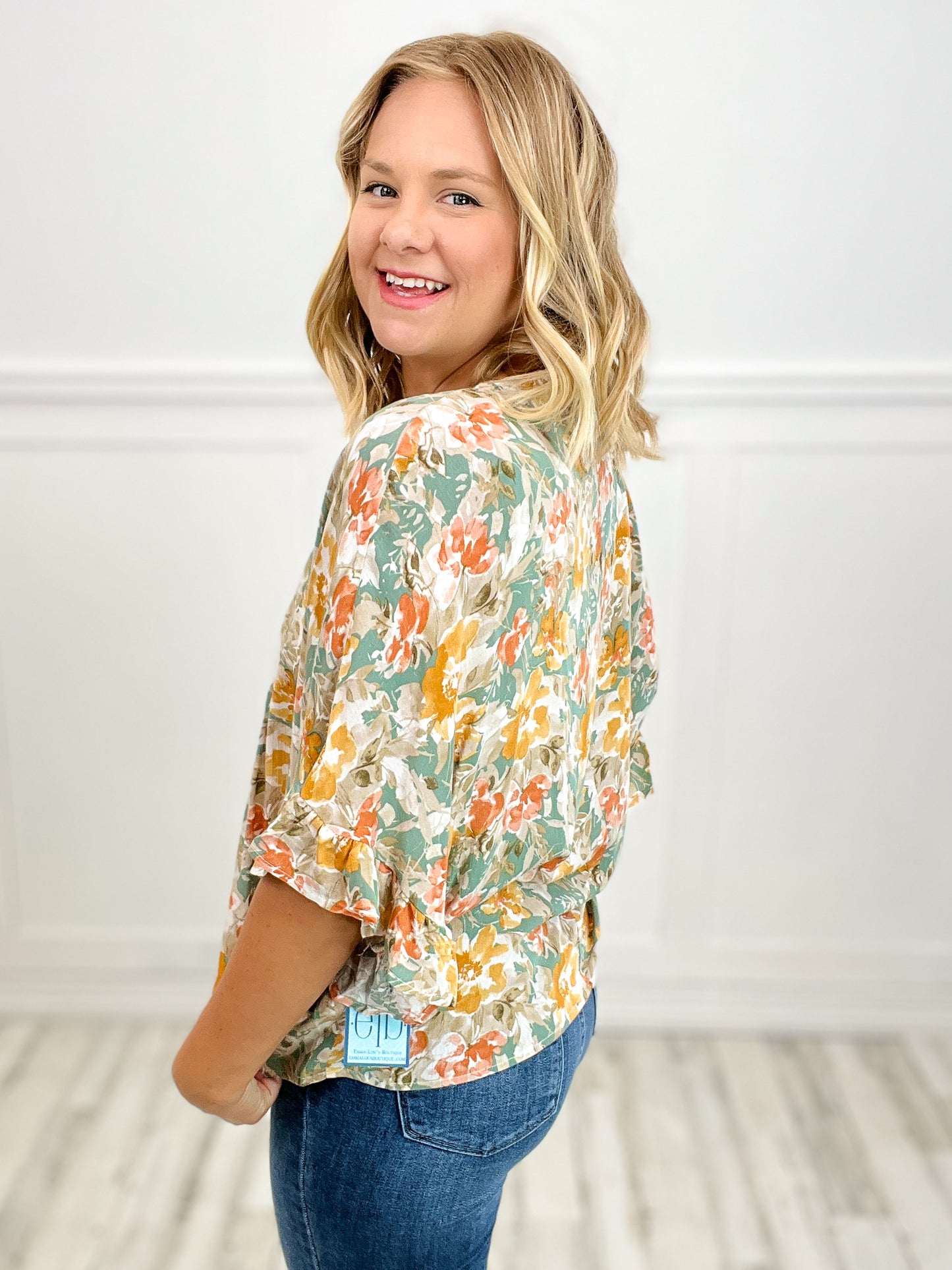 Moving On Floral Poncho Top