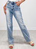 Judy Blue RYAN Mid Rise Light Wash Dad Jeans