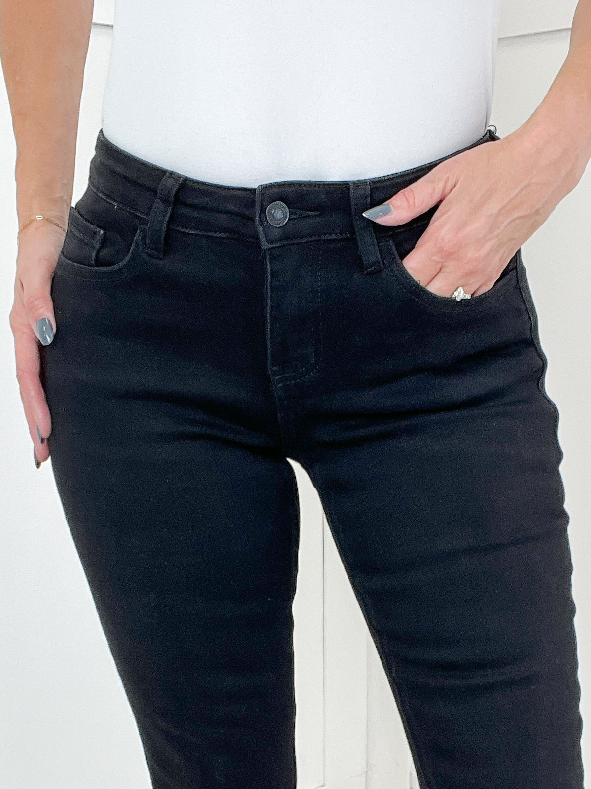 The Cora Vervet Mid Rise Bootcut Jean