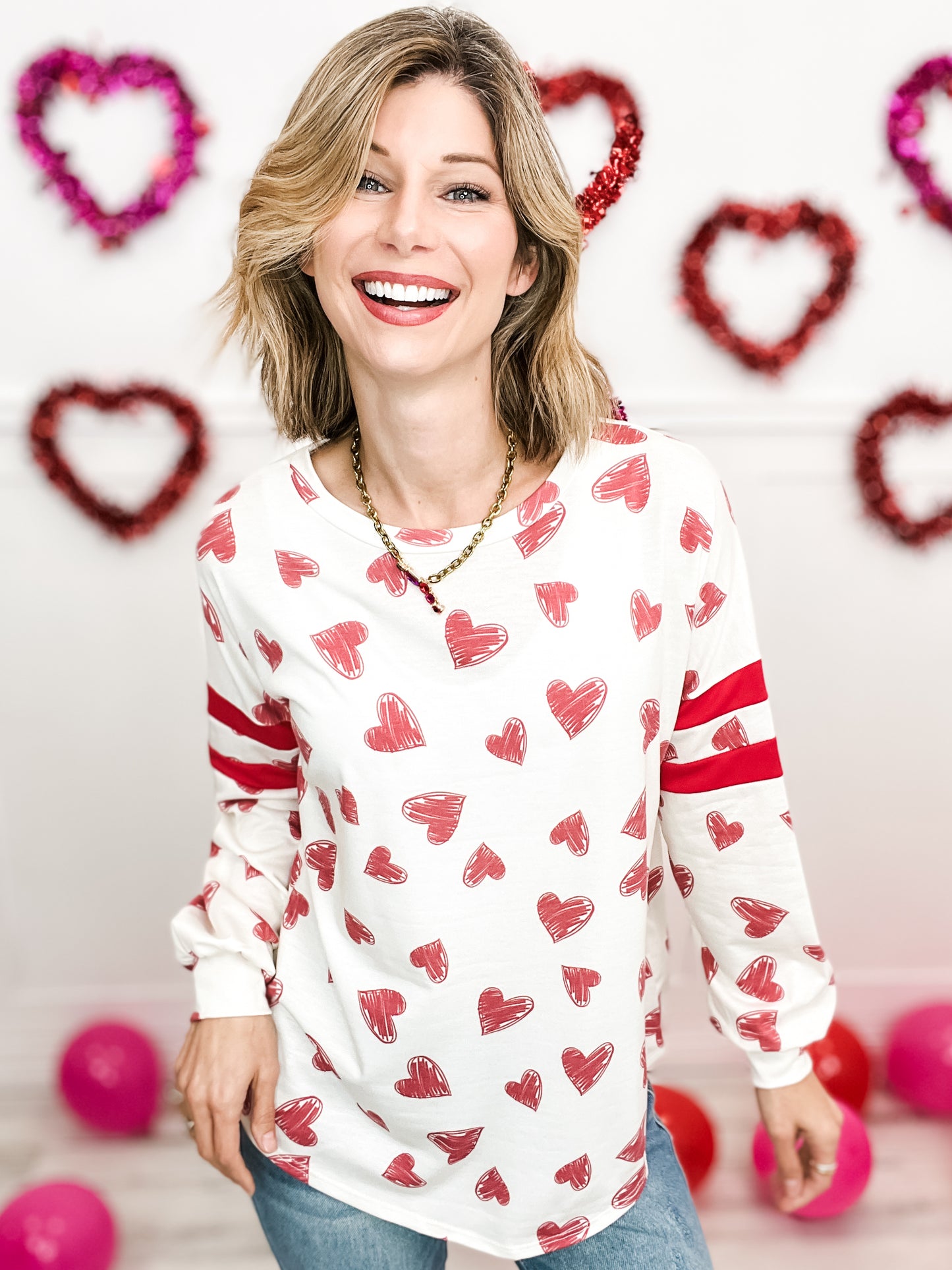 Be Mine Valentine Long Sleeve Top