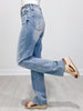 Judy Blue RYAN Mid Rise Light Wash Dad Jeans
