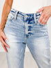 Judy Blue RYAN Mid Rise Light Wash Dad Jeans