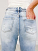 Judy Blue RYAN Mid Rise Light Wash Dad Jeans