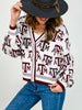 Queen Of Sparkles Texas A&M Knit in Mascot Rhinestone