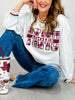 Queen of Sparkles Texas A&M Plaid Letter Sweatshirt