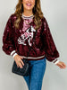 Queen Of Sparkles Licensed Texas A&M Full Sequin Mascot Sweater