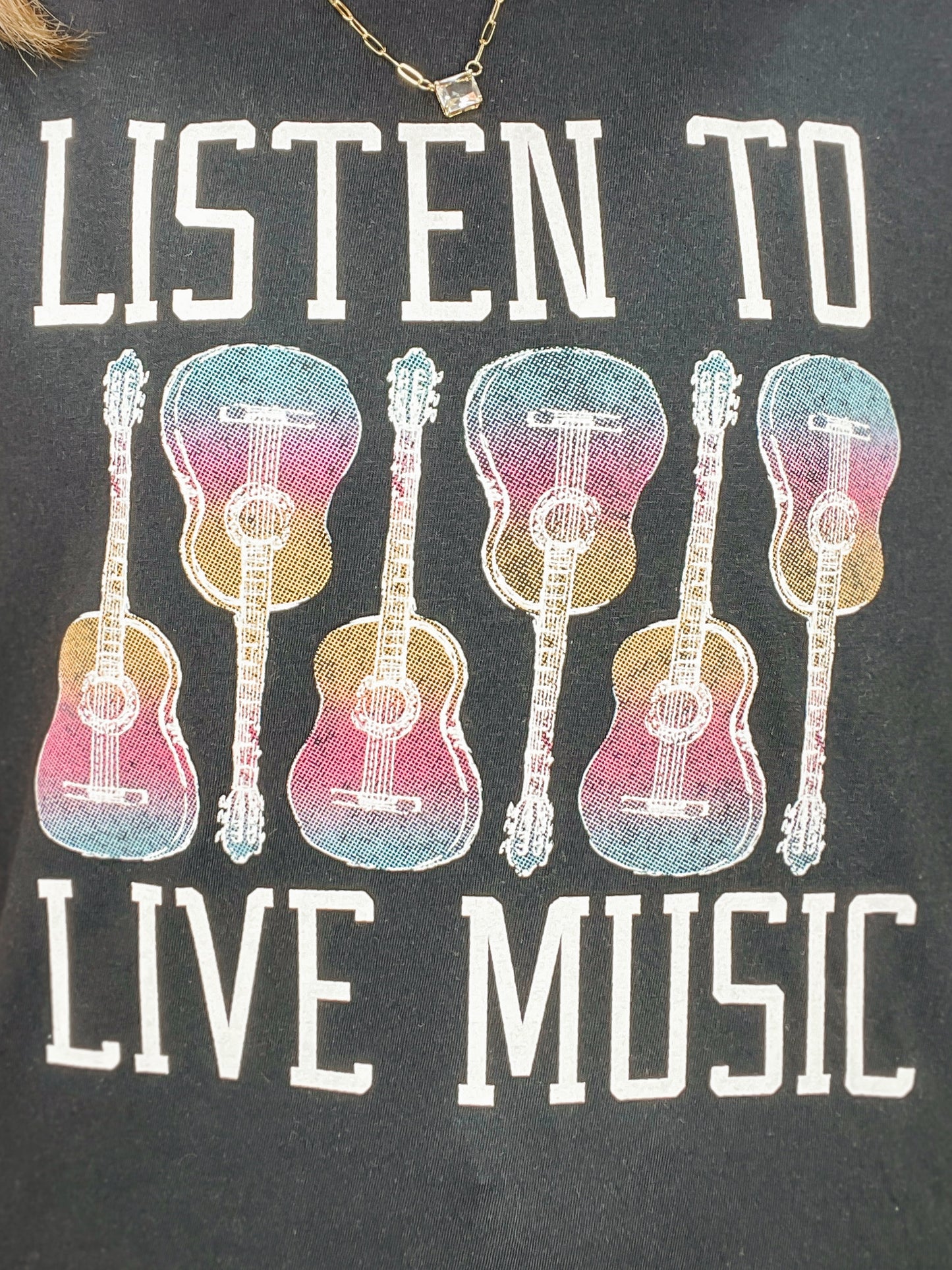 Listen To Live Music Graphic Tee