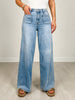 MICA Denim High Rise Wide Leg Patch Pockets
