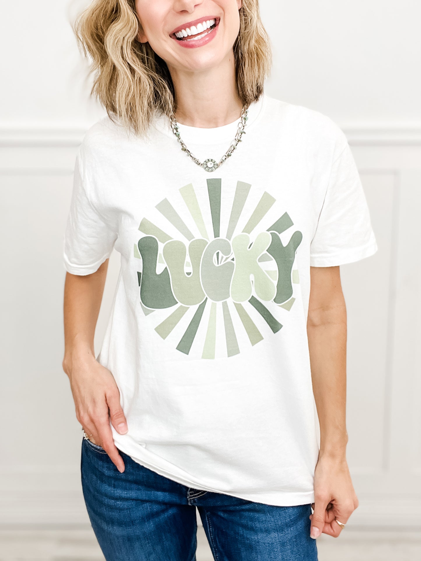 Burst Of Luck Graphic Top