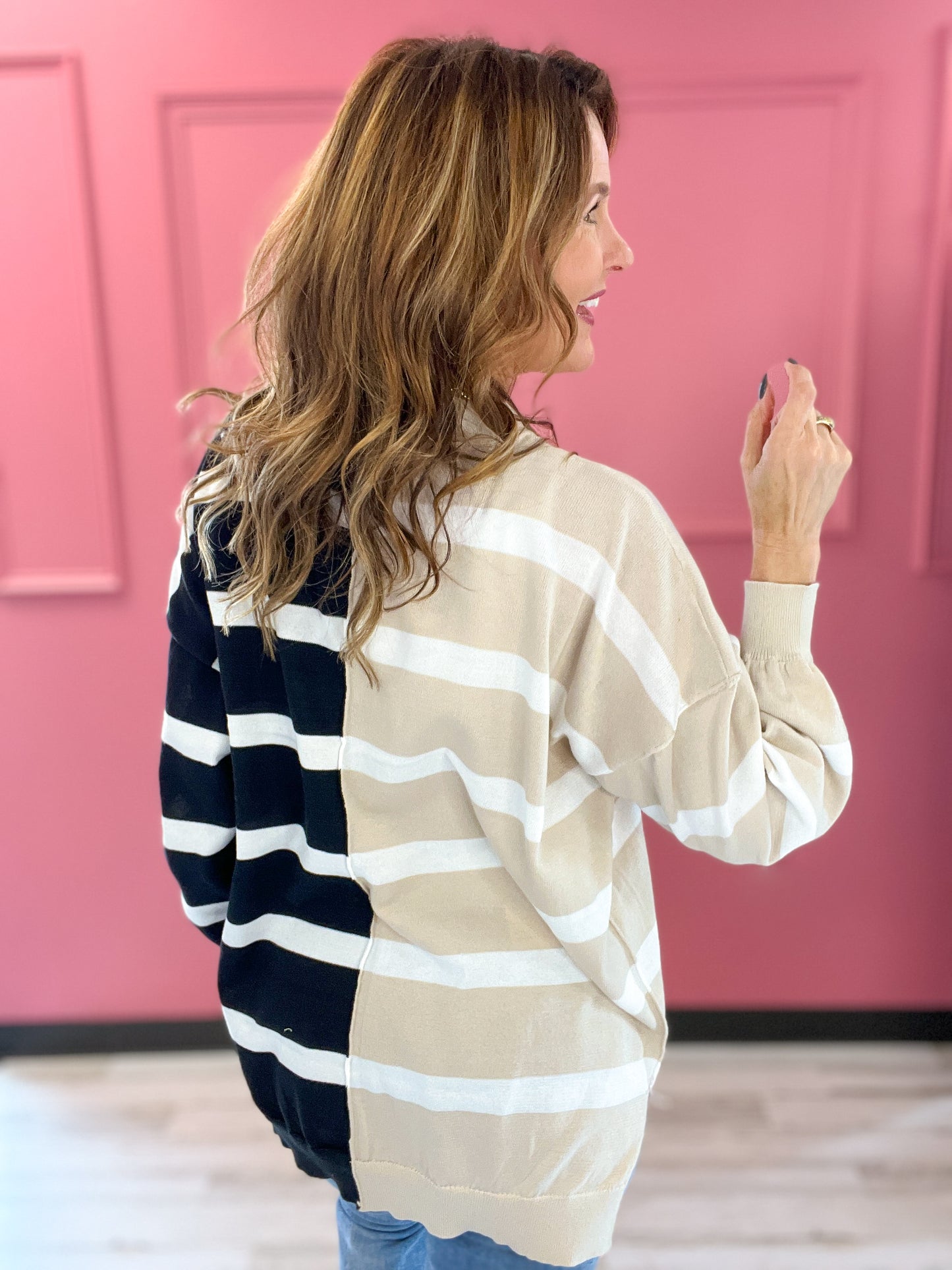 Cozy Striped Knit Top