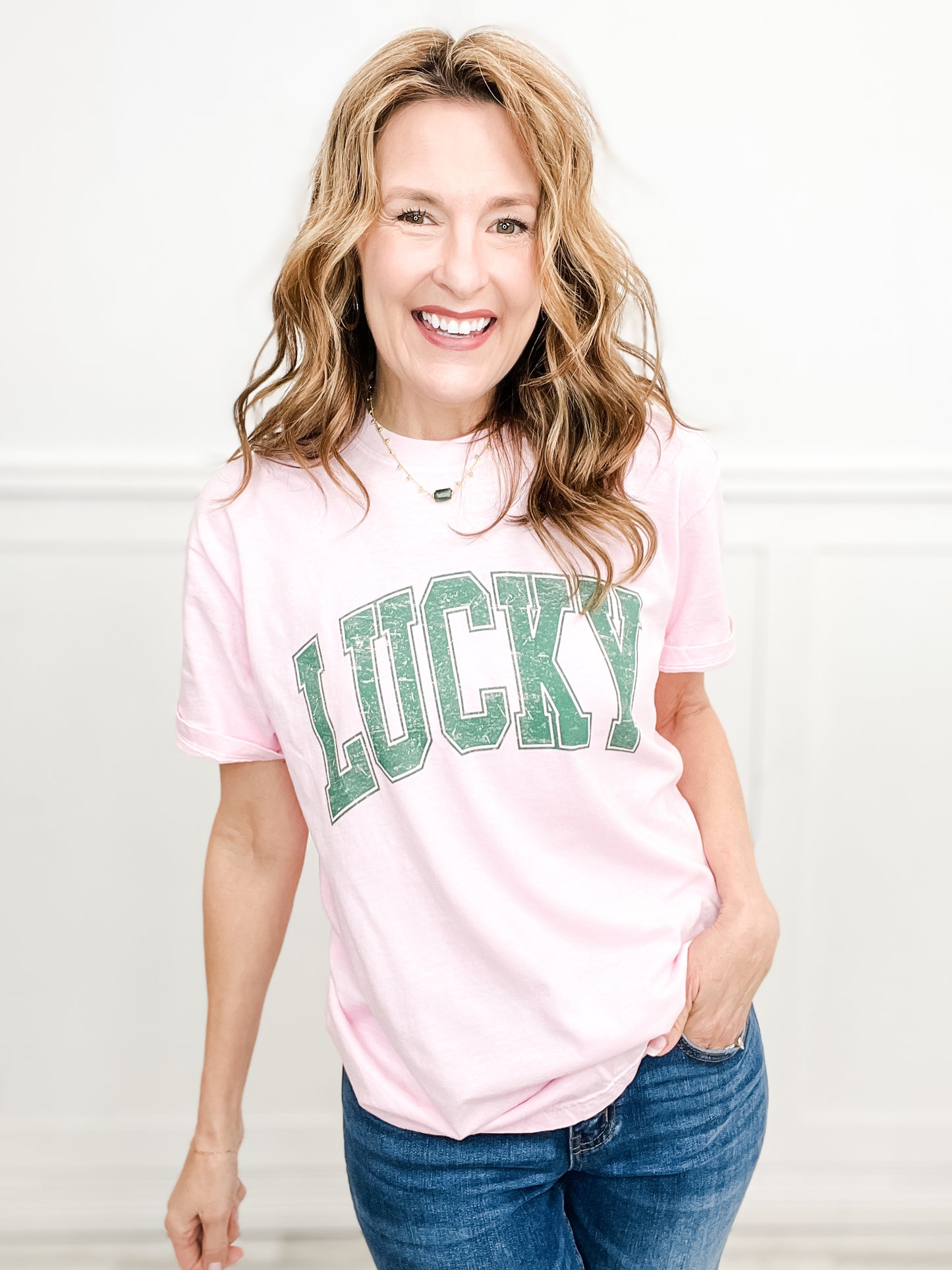 Lucky University Graphic Top