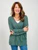 Viscose Front Seam Long Sleeve Sweater