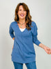 Viscose Front Seam Long Sleeve Sweater