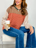 Mix and Match Color Block Long Sleeve Top