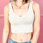 Vintage Reversible Herringbone Crop Top