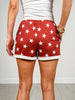 Elastic Waist Stars Lounge Shorts