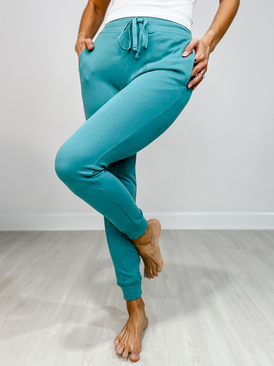 French Terry Cuffed Skinny Joggers