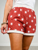 Elastic Waist Stars Lounge Shorts