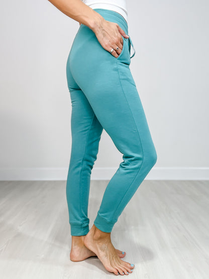 French Terry Cuffed Skinny Joggers