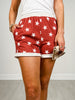 Elastic Waist Stars Lounge Shorts