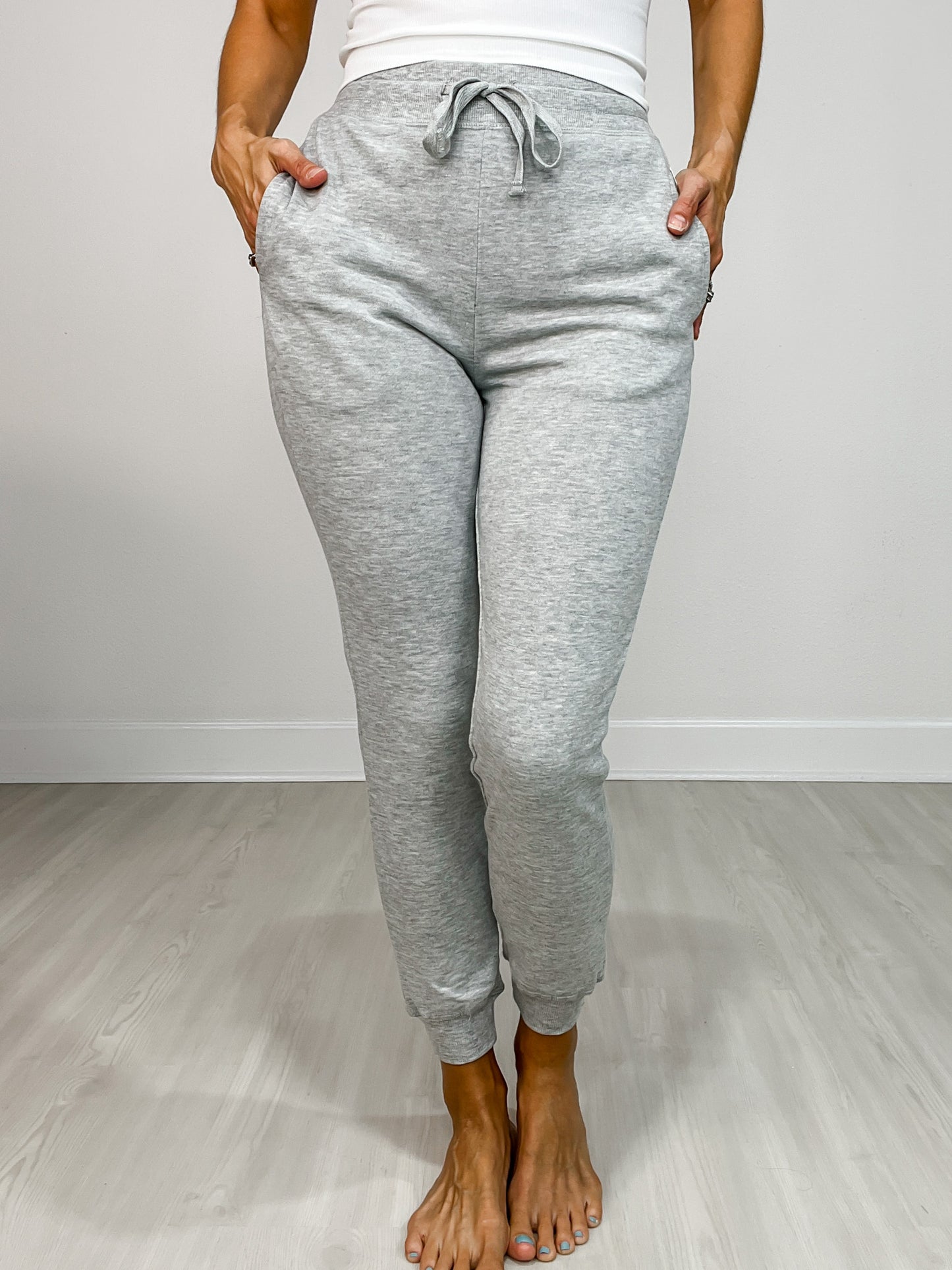 French Terry Cuffed Skinny Joggers