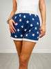 Elastic Waist Stars Lounge Shorts