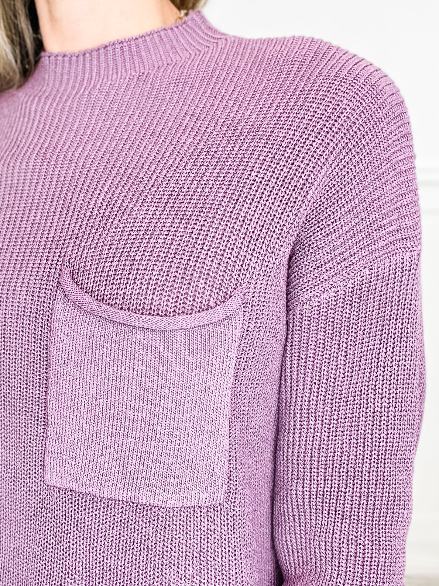 Long Sleeve Solid Knit Sweater Top