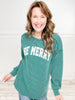 Be Merry Ribbed Long Sleeve Top