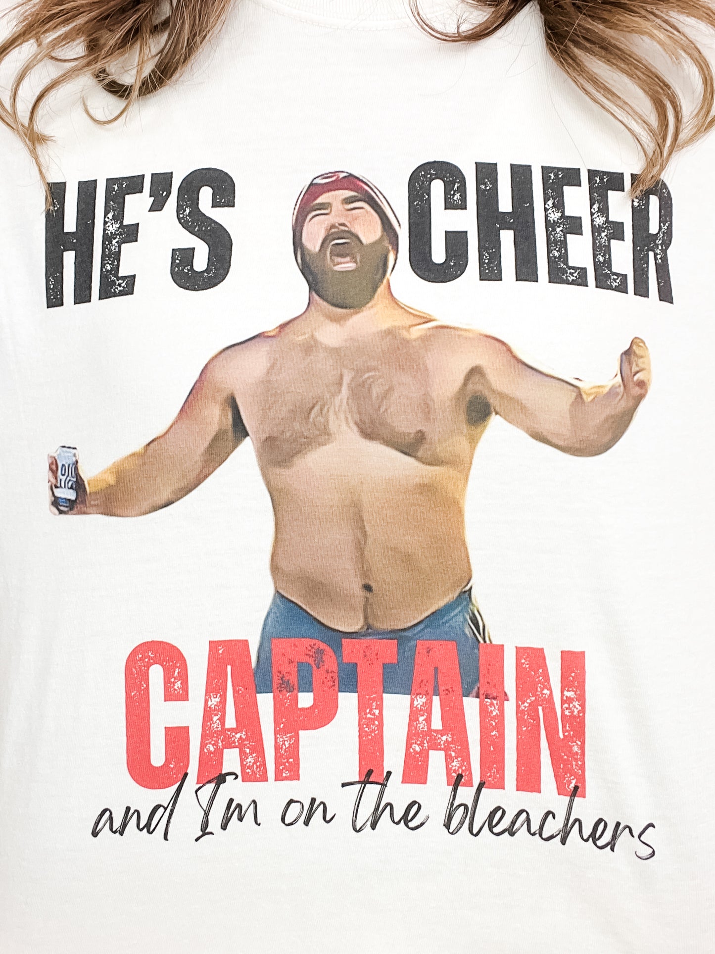 He's Cheer Captain Graphic Tee