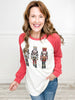 Long Sleeve Ribbed Nutcracker Top