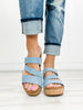 Corkys Voyage Wedge Sandals in Blue Denim - 30A