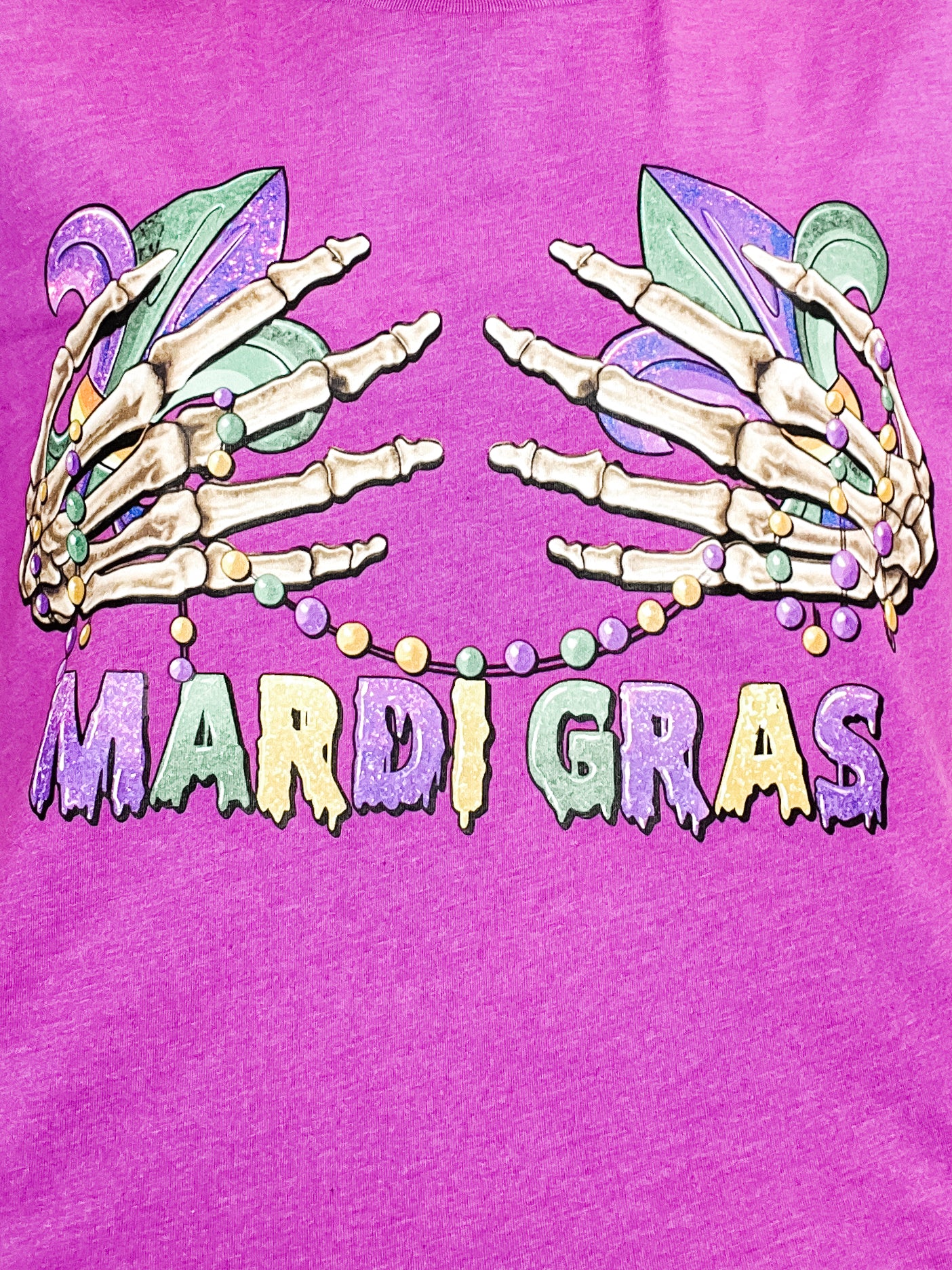 Hold My Heart Mardi Gras Graphic Tee