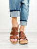 Corkys Catch of the Day Wedge Sandals in Whiskey-30A