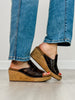 Corkys Neon Moon Cork Wedges in ESPRESSO CRINKLE