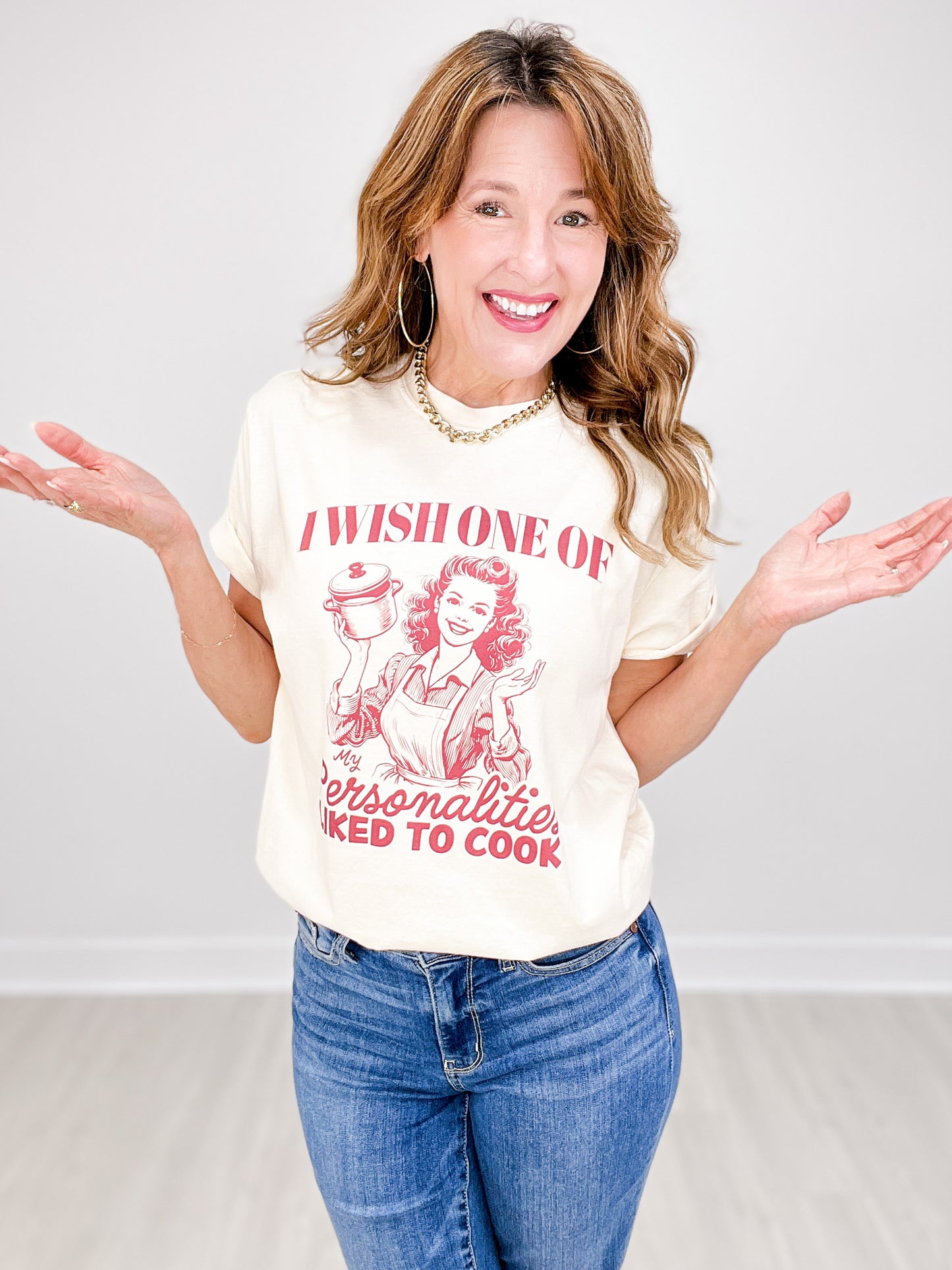 I Wish One of My Personalities Liked to Cooked Graphic Tee