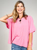 Short Sleeve Round Neck Solid Top