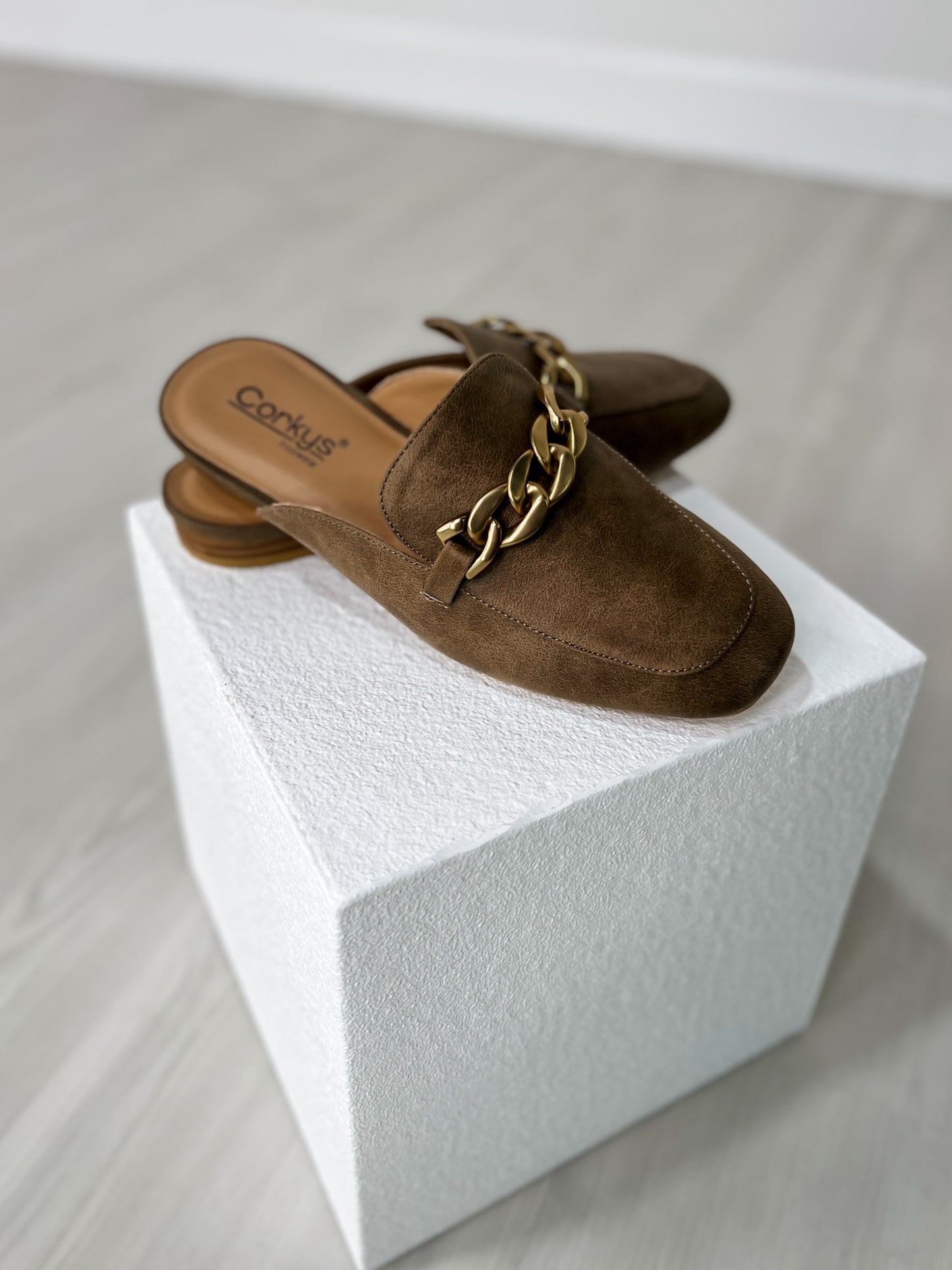 Corkys Keepsake Mules in TAN