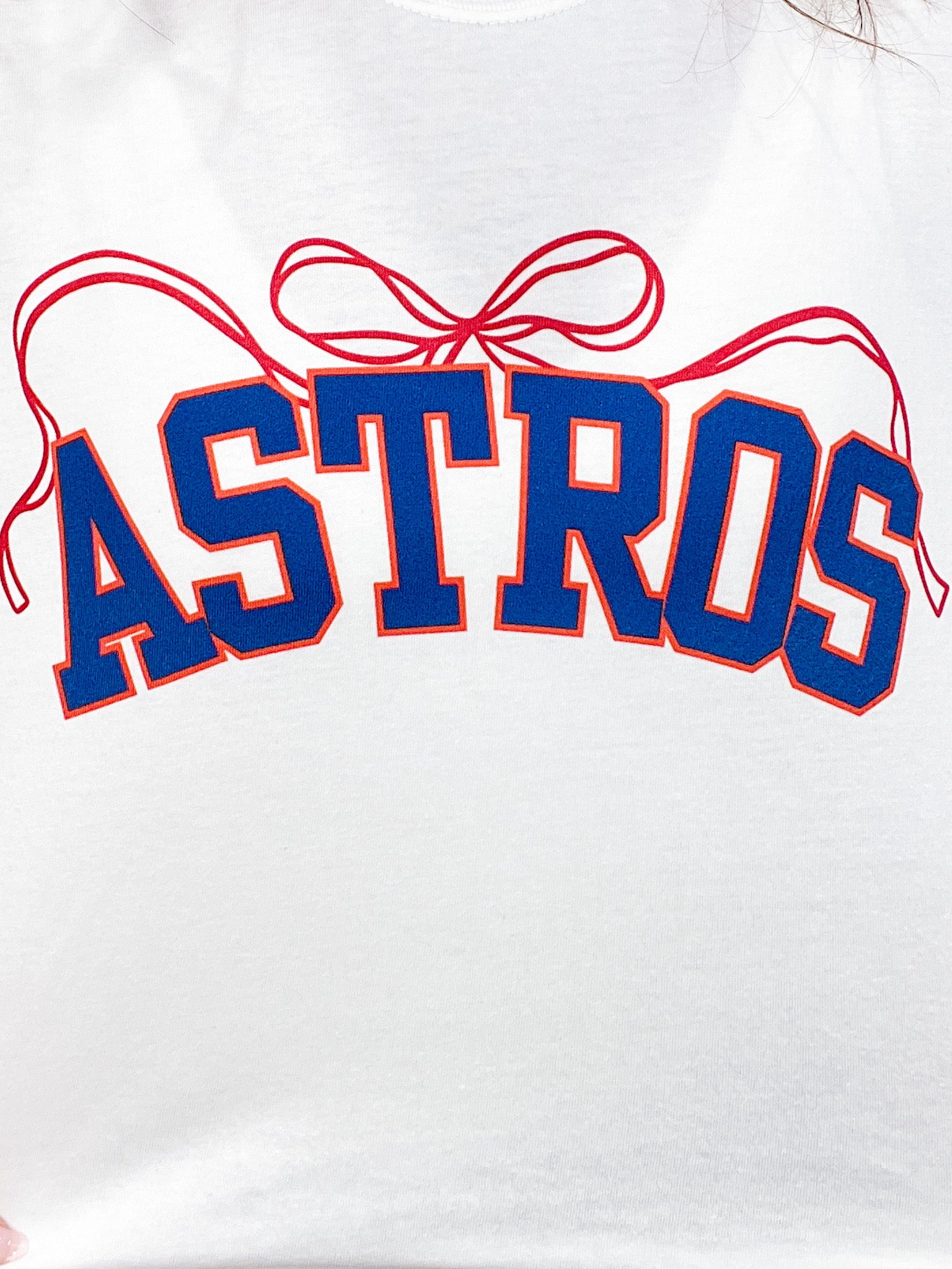 Dainty Bow Houston Baseball Graphic Tee