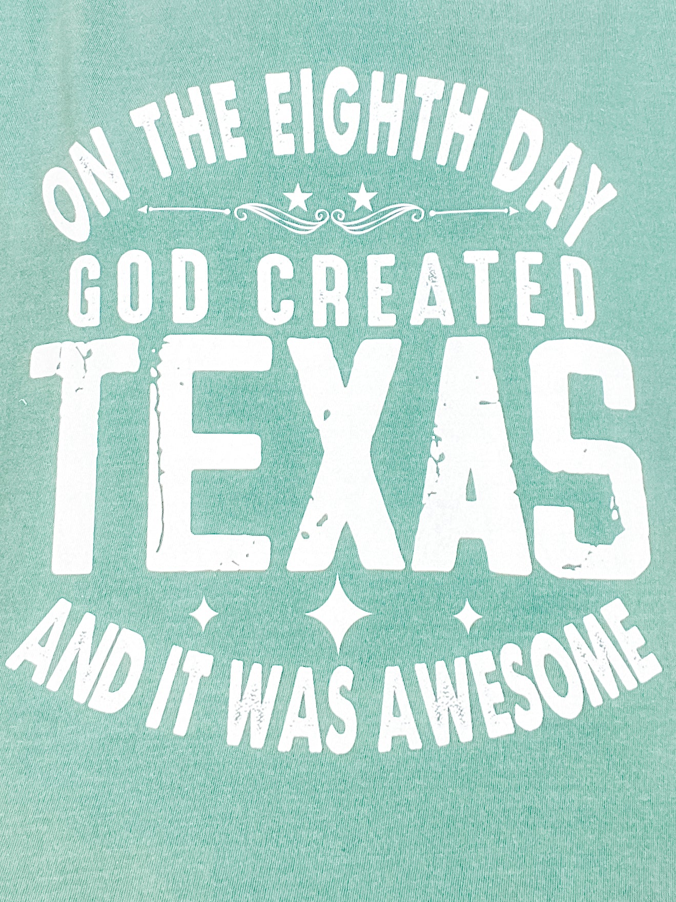 God Created Texas Graphic Tee