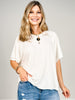 Short Sleeve Round Neck Solid Top
