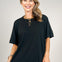 Short Sleeve Round Neck Solid Top