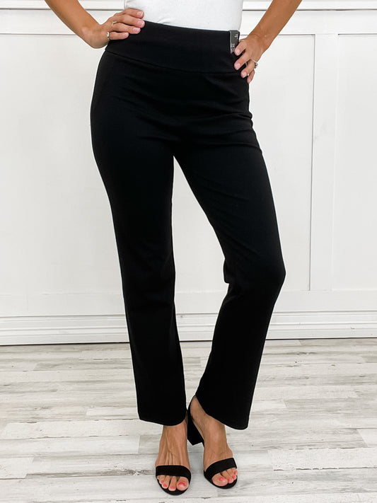 Magic Slim Straight Pants in Black