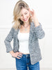 Stretch Knit Tweed Blazer